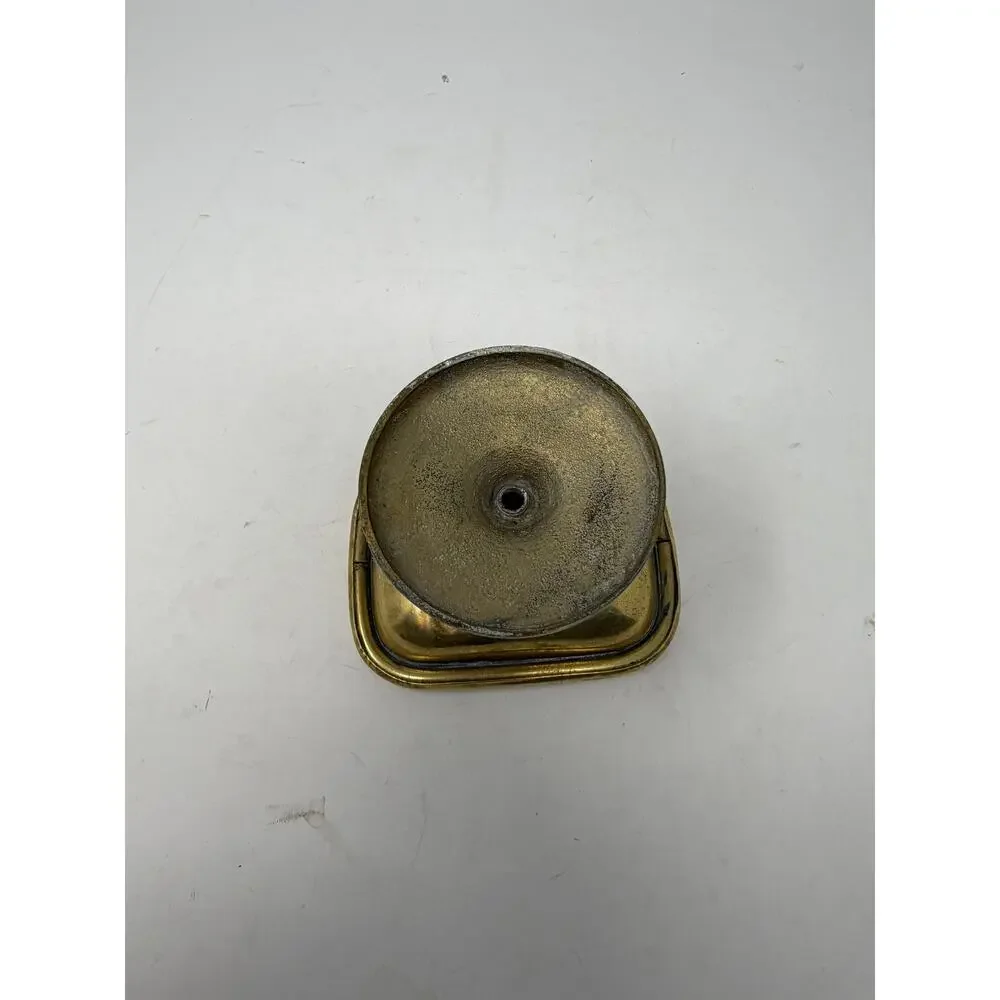 Vintage brass pedestal soap dish